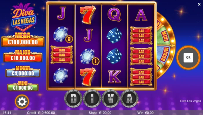 Diva Las Vegas - главен екран со ролни 4х4